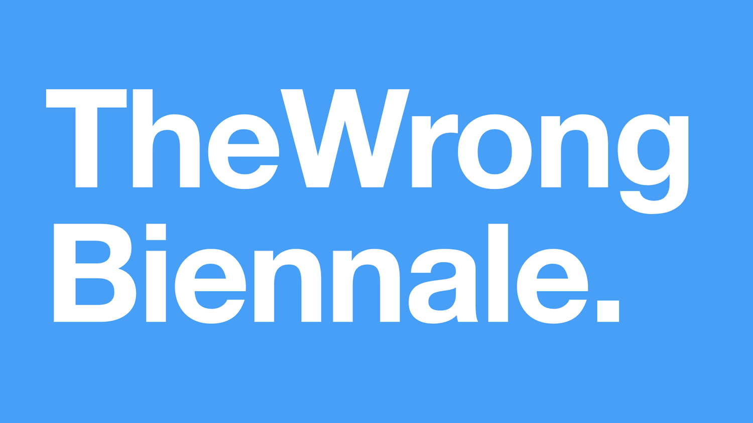 The Wrong Biennale logo